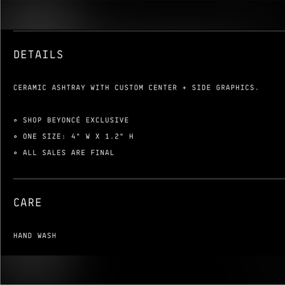 Act ii Cowboy Carter Beyoncé Hold’Em Ashtray - Picture 6 of 6